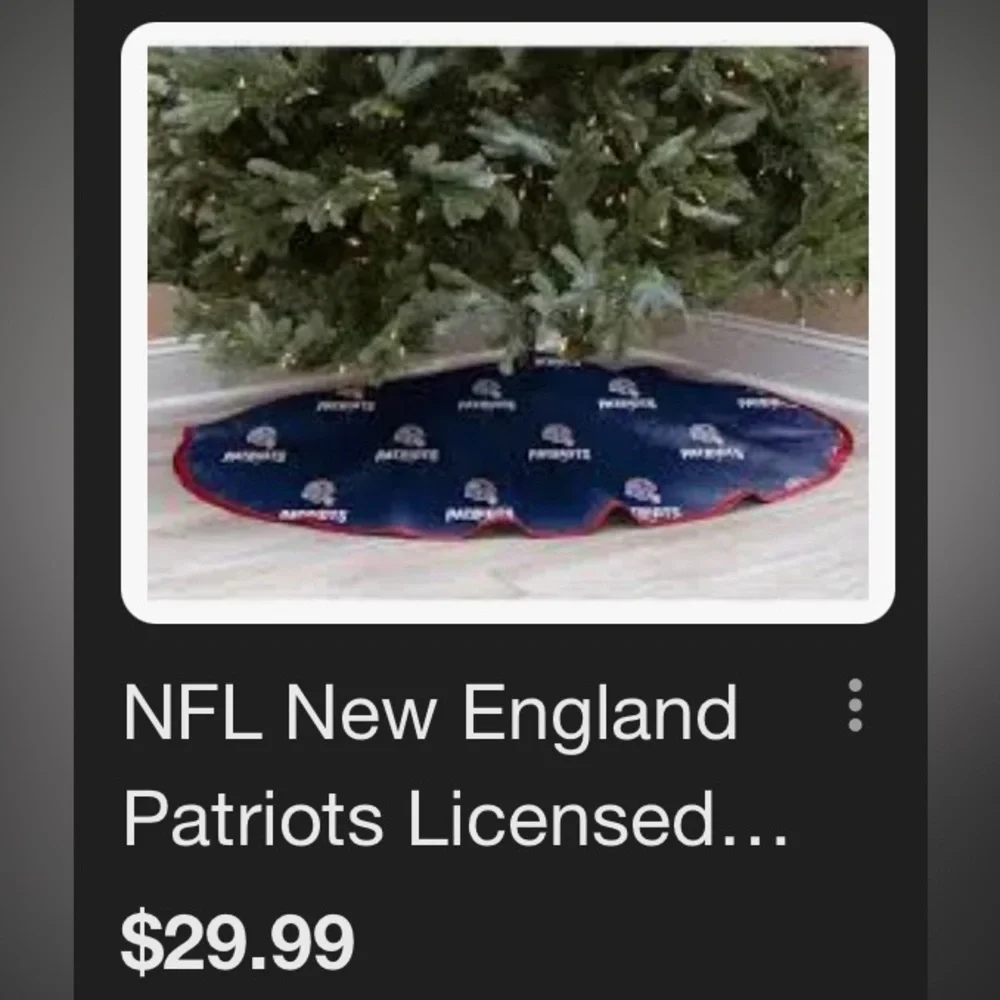 New England Patriots Christmas tree skirt - Picture 4 of 4